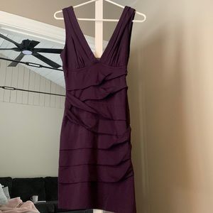 Purple figure flattering dress